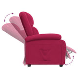 Recliner Chair Wine Red Velvet 342404