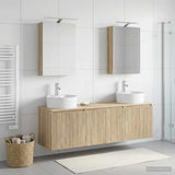 Bathroom Cabinet Set 5 pcs Sonoma Oak Engineered Wood 3406433