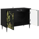TV Cabinet RHENEN 69 x 33 x 50.5 cm Black Oak Engineered Wood 8007009