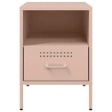 Bedside Cabinets 2 pcs Pink 36x39x50.5 cm Steel 843057