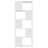 Book Cabinet Room Divider White 60x24x155 cm Engineered Wood 809089