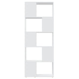 Book Cabinet Room Divider White 60x24x155 cm Engineered Wood 809089