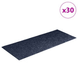 Stair Mats Self-adhesive 30 pcs 60x25 cm Grey Blue Rectangular 3365708