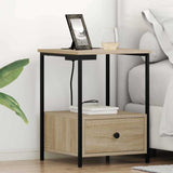 Bedside Cabinet with Drawer 2 pcs Sonoma Oak 42 x 41 x 56 cm 859433