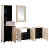Bathroom Furniture Set with Drawer 4 pcs White Engineered Wood 3310074