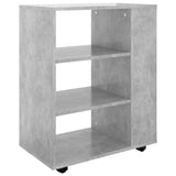 Storage Cabinet Concrete grey Engineered wood Rollable 808453