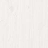 ZNTS Bed Frame without Mattress White 140x200 cm Solid Wood Pine 3323300