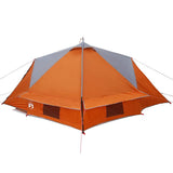 Teepee Tent 4-Person Grey and Orange 388 x 320 x 169 cm 42004076