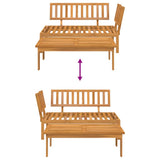Garden Pallet Sofa Set 2 pcs Solid Wood Acacia 365848
