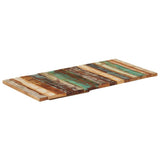 Rectangular Table Top 60x120 cm 25-27 mm Solid Reclaimed Wood 286057