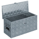 ZNTS Aluminium Box 61.5x26.5x30 cm Silver 142936