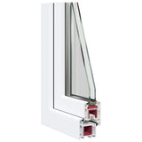 Basement Window RISOR 90x60 cm Tilt&Turn DIN Left White 4108317
