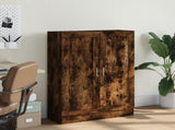 Book Cabinet Smoked Oak 82.5x30.5x115 cm Engineered Wood 833786