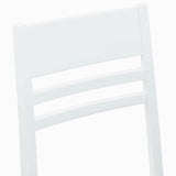 Dining Chairs 2 pcs White 43 x 54 x 89 cm Solid Rubber Wood 42020443