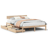Bed Frame without Mattress 160x200 cm Solid Wood Pine 3301518