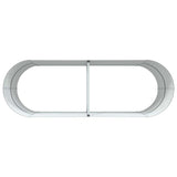 Raised Bed Brown 240 x 80 x 81 cm Steel 42008134