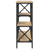 Console Table Sonoma Oak 150x29x76.5 cm Engineered Wood 835470