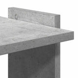 Bookcase 3-Tier Concrete Grey 60x30x120 cm Engineered Wood 860268
