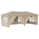 Pop-up Party Tent 575 x 288 x 245 cm Cream Oxford Fabric 42019900