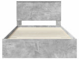 Bed Frame with Drawer Concrete Grey 90 x 200 cm Engineered Wood 3409706