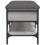Shoe Bench Grey Sonoma 82x42x45 cm Engineered Wood 835195