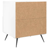 Bedside Cabinets 2 pcs High Gloss White 40x35x47.5 cm Engineered Wood 827377
