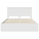 Bed Frame with Drawer White 150 x 200 cm Engineer Wood 3411103