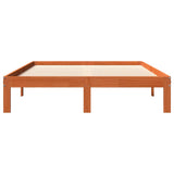 Bed Frame without Mattress Wax Brown 140x190 cm Solid Wood Pine 844167