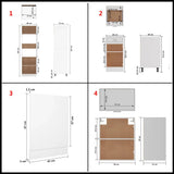 7 Piece Kitchen Cabinet Set Lyon White Engineered Wood 3067631