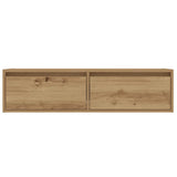 TV Cabinet with LED Lights Artisan Oak 100X35.5x25 cm 860246