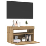 ZNTS TV Cabinet with LED Lights Artisan Oak 60x35x40 cm Engineered Wood 856311