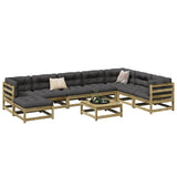 9 Piece Garden Sofa Set Impregnated Wood Pine 3299584