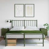 Bedside Cabinets 2 pcs Olive Green 36x39x50.5 cm Steel 842931