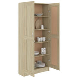 Book Cabinet Sonoma Oak 82.5x30.5x185.5 cm Engineered Wood 802735