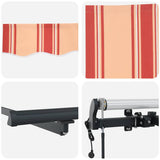 Retractable Awning Yellow 400 x 200 cm Fabric 3329834