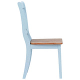 Dining Chairs 4 pcs Grey and Natural Solid Rubber Wood 247361