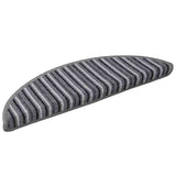 Self-adhesive Stair Mats 15 pcs Grey 56 x 17 x 3 cm 42011439