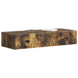 Wall-Mounted Side Table Smoked Oak 87.5 x 34.5 x 17 cm 898160