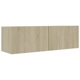 7 Piece TV Cabinet Set Sonoma Oak Engineered Wood 3079024