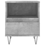 ZNTS Bedside Cabinets 2 pcs Concrete Grey 40x35x50 cm Engineered Wood 830629