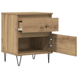 Bedside Cabinets 2 pcs Artisan Oak 40x35x50 cm Engineered Wood 857419