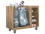 Golf Cabinet with Wheel Plain Artisan Oak 90 x 45 x 98 cm 899470