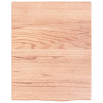 ZNTS Wall Shelf Light Brown 40x50x2 cm Treated Solid Wood Oak 363632