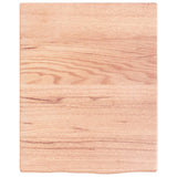 ZNTS Wall Shelf Light Brown 40x50x2 cm Treated Solid Wood Oak 363632
