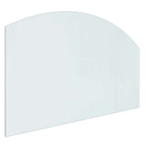 Fireplace Glass Plate Transparent 100 x 60 cm Glass 353877