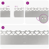 Lawn Edgings 20 pcs Silver 103 x 0.05 x 22 cm Stainless Steel 874841