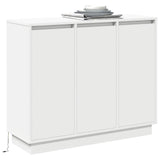 LED Sideboard White 90 x 32 x 75 cm Engineered Wood 869674