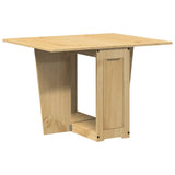 Butterfly Dining Table Foldable Corona Wax Brown Solid Wood Pine 4013433