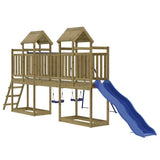 Outdoor Playset Brown Treated Wood Large Adjustable Armrests 3155884