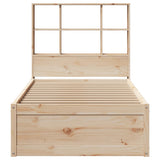 Bed Frame without Mattress 100x200 cm Solid Wood Pine 3323461